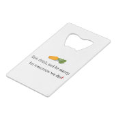 "Mange, bois et sois Joyeux, pour demain nous mang (Devant Angle)