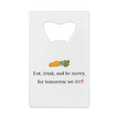 "Mange, bois et sois Joyeux, pour demain nous mang (Dos)