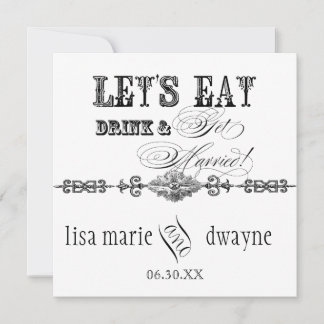 Mange, Bois n Se marier Faire-part de mariage nupt