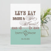 Mange, Bois n Se marier Faire-part de mariage nupt (Debout devant)