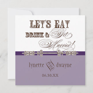 Mange, Bois n Se marier Faire-part de mariage nupt