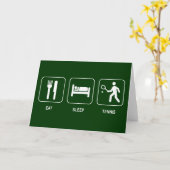 Mange Carte de tennis Sleep (Fleur jaune)
