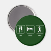 Mange Sleep Golf Magnet (Recto/Verso)