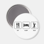 Mange Sleep Golf Magnet (Recto/Verso)