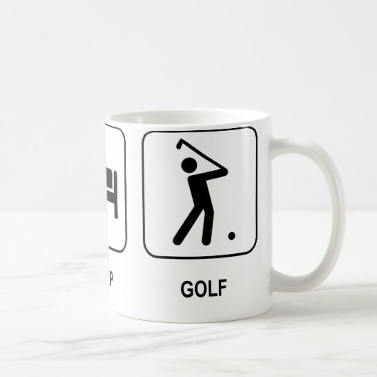 Mange Sleep Golf Mug (Droite)