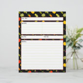 Mange ta feuille de recettes Légume (Debout devant)