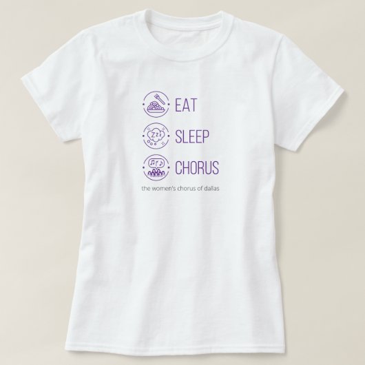 Mange Violet. Dormir. Chorus. T-shirt (Design devant)