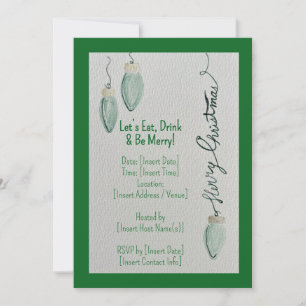 Mangeons, buvons et soyons joyeux Invitation