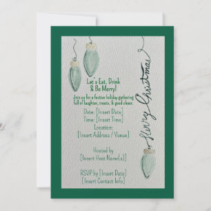 Mangeons, buvons et soyons joyeux Invitation