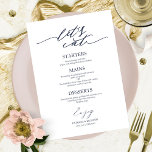 Mangeons Chic Script Mariage Carte Menu Pour Plaqu<br><div class="desc">Une carte de menu mariage calligraphie simple et chic. Je propose un service de personnalisation gratuit,  si vous avez des questions ou des demandes spéciales,  s'il vous plaît n'hésitez pas à me contacter.</div>