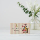Mangeons du gâteau - Carte de visite (Debout devant)
