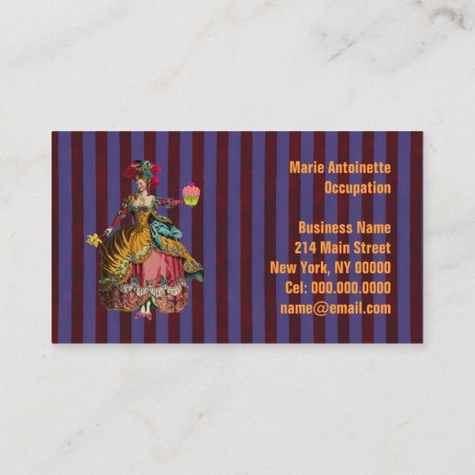 Mangeons du gâteau ~ Carte de visite (Dos)