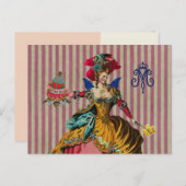 Mangeons du gâteau ~ Carte postale / Invitations 4 (Devant / Derrière)