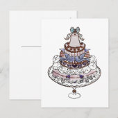Mangeons du gâteau ~ Cartes postales / Invitation (Devant / Derrière)