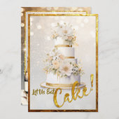 Mangeons Du Gâteau ! Invitation (Devant / Derrière)