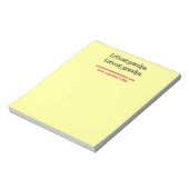 Mangeons Grand-Père Bloc-Notes (Tourné)