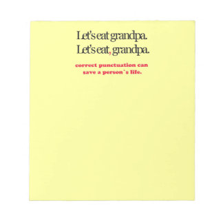 Mangeons Grand-Père Bloc-Notes
