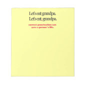 Mangeons le Bloc-notes de grand-père (Devant)