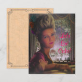 Mangeons le gâteau Marie Antoinette ~ Invitations (Devant / Derrière)