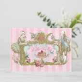 Mangeons les invitations à la fête du gâteau (Debout devant)