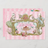 Mangeons les invitations à la fête du gâteau (Devant / Derrière)