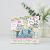 Mangeons les invitations à la fête du gâteau (Debout devant)