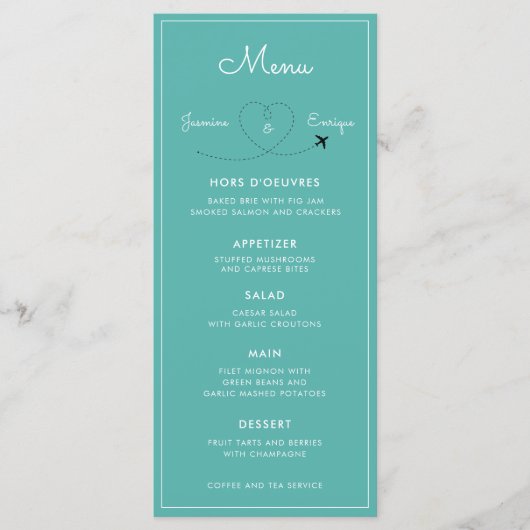 Mangeons! | Mariage de Destination Menu 5 Plats (Devant)
