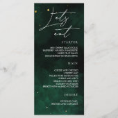 Mangeons Menu Dark Green Magical Gold (Devant)