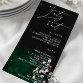 Mangeons Menu Dark Green Magical Gold