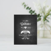 Manger Boire Célébrer I Faire-part de mariage (Debout devant)