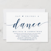 Manger, Boire et Danser, Invitation de Mariage Int (Devant)