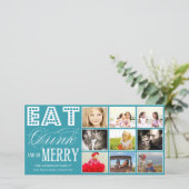 MANGER, BOIRE ET ÊTRE JAUNE | CARTE DE COLLAGE DE  (Debout devant)