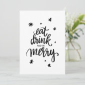 manger boire et être joyeuse Carte (Debout devant)