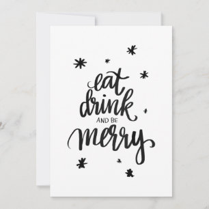 manger boire et être joyeux Carte