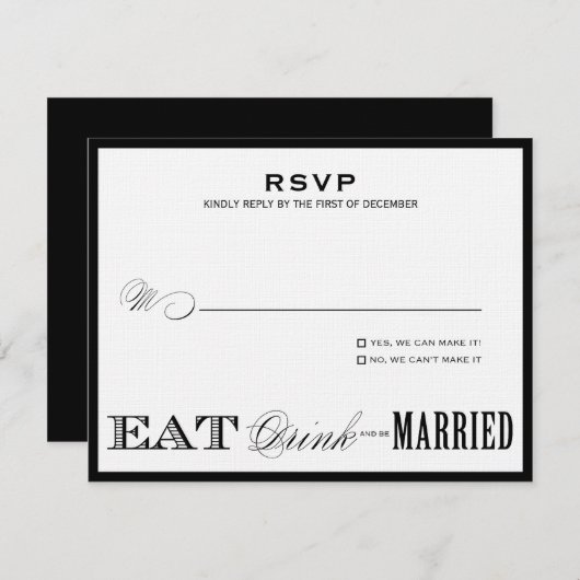 MANGER, BOIRE | STYLE RSVP 1 (Devant / Derrière)