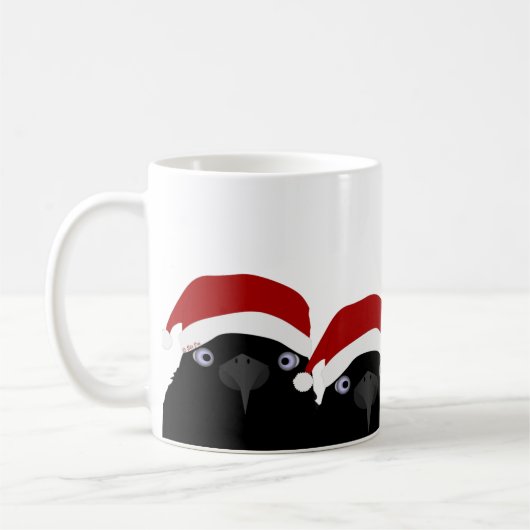 Manger Crow Holiday Mug (Gauche)