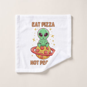 Manger de la pizza pas des gens