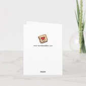 Manger Dessert Premier Carte pour notes (Dos)