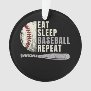Manger Dormir Baseball Répéter Drôle Joueur de Bas