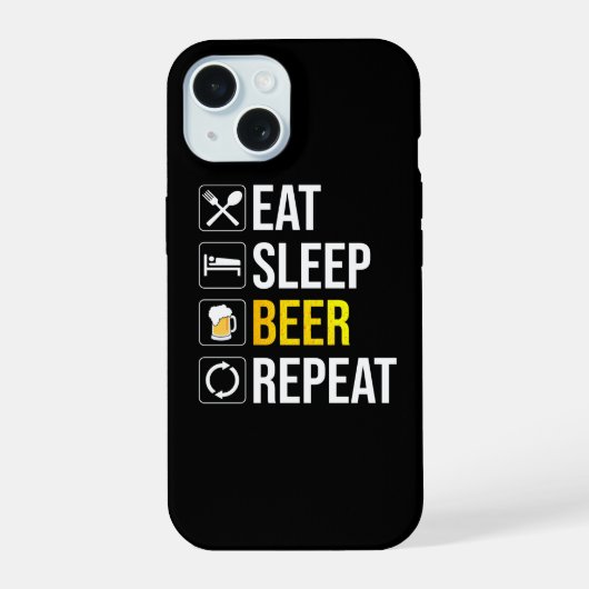 Manger Dormir Bière Répéter (Verso)