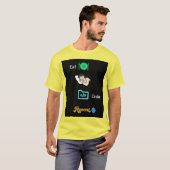 Manger Dormir Code Répéter T-Shirt - Drôle de Prog (Devant entier)