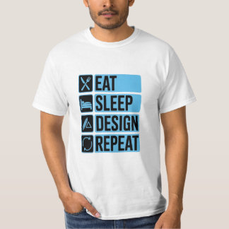 Manger Dormir Conception Répéter T-Shirt Cadeau Dr