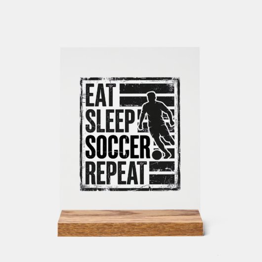 Manger Dormir Football Répéter Conception de Chemi (Recto)