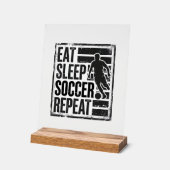 Manger Dormir Football Répéter Conception de Chemi (Angle)