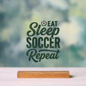 Manger Dormir Football Répéter Conception de T-Shi (Neutre)