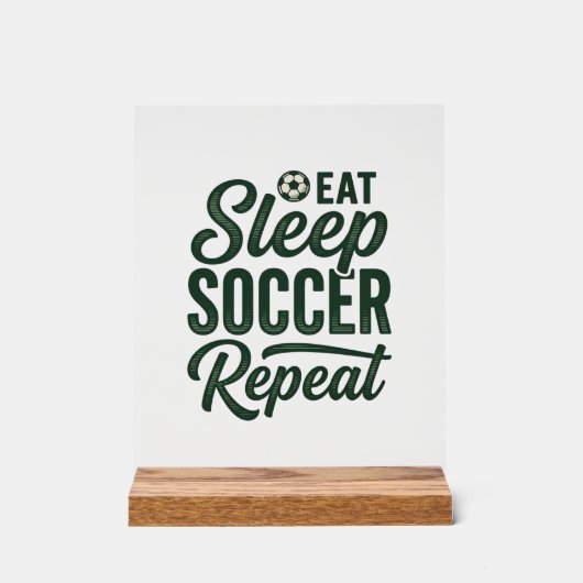 Manger Dormir Football Répéter Conception de T-Shi (Recto)