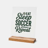Manger Dormir Football Répéter Conception de T-Shi (Angle)
