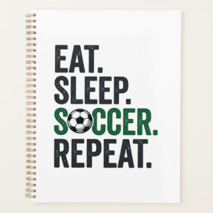 Manger Dormir Football Répéter Design T-Shirt Vint
