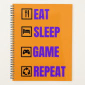 manger dormir jeu répéter (Devant)