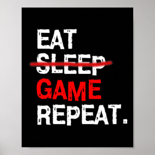 Manger Dormir Jeu Répéter Tableau Pc Vidéo Joueur